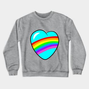 Rainbow heart Crewneck Sweatshirt